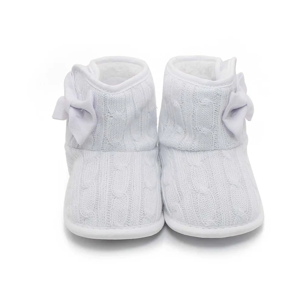 Детские ботинки для новорожденных и малышей зимняя теплая мягкая хлопковая