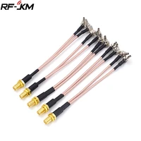 5pcs y type cable sma female to 2crc9 right angle connector rg316 pigtail cable 15cm