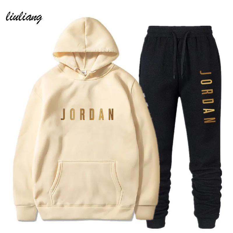 

Jordan No.23 autumn / winter popular cotton print men's and women's hooded sportswear set Street trend youth fashion size s-3xl