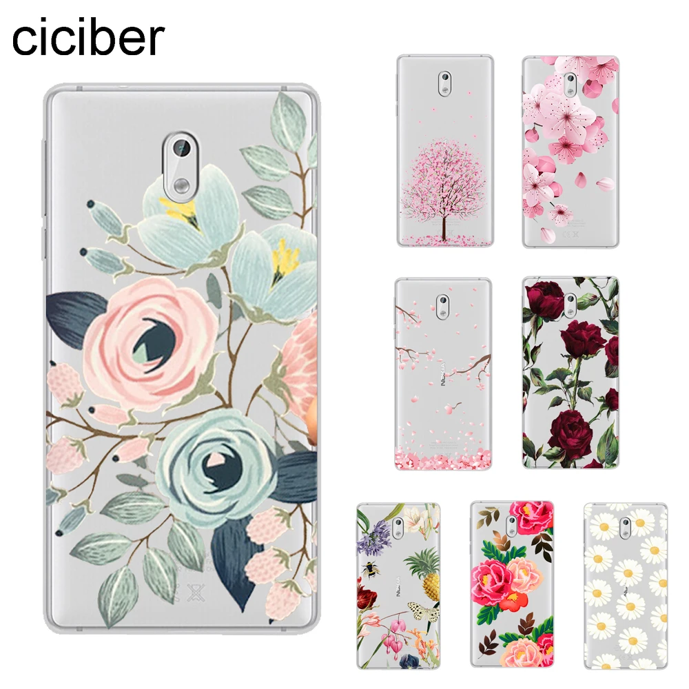Милый чехол ciciber с цветком розы для Nokia 8 1 7 6 5 3 2 Plus 9 PureView чехлы телефонов X7 X6 X5
