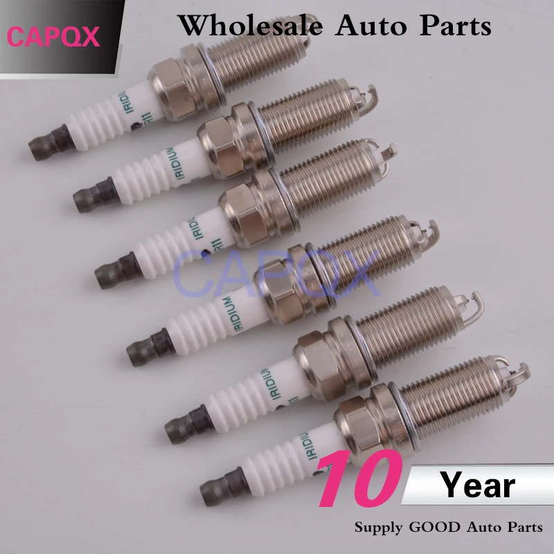 6 шт. Иридиевые свечи зажигания CAPQX для LEXUS CROWN HYBRID MAJESTA IS250 IS300 IS350 LS460 LS460L GS30/35/43 G460 RC350