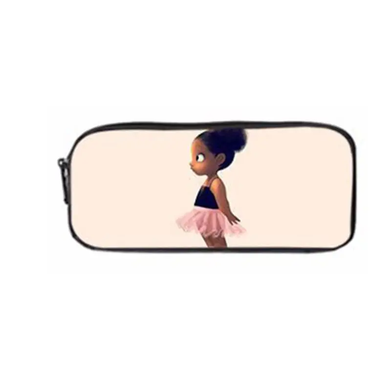 

African Girl Backpack Nylon Bookbag Laptop Bag Travel Daypack Student Rucksack with Shoulder Bag Pencil Case