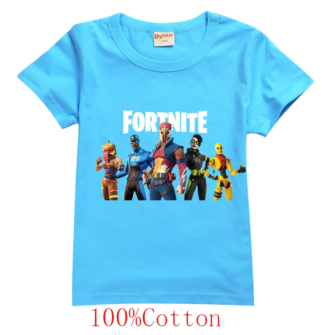 Горячая Распродажа Fortnite для маленьких мальчиков одежда детей Топы летние