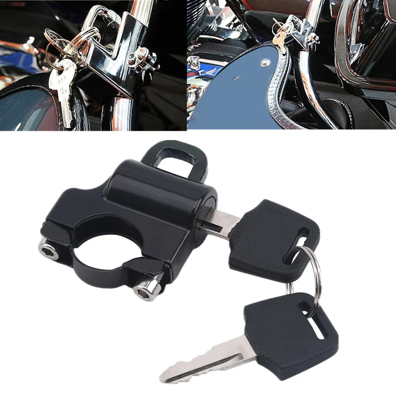 Противоугонный замок на шлем для мотоцикла Honda Yamaha Kawasaki Suzuki Victory 7/8 дюйма 22 мм |