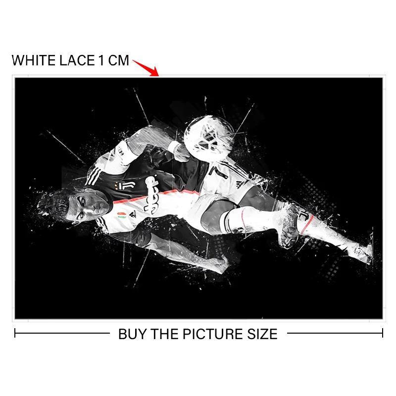 

Soccer Footbal Star Posters and Prints Cristiano Ronaldo Figure Painting Canvas Decoration for Home Room Prints Interior Decor