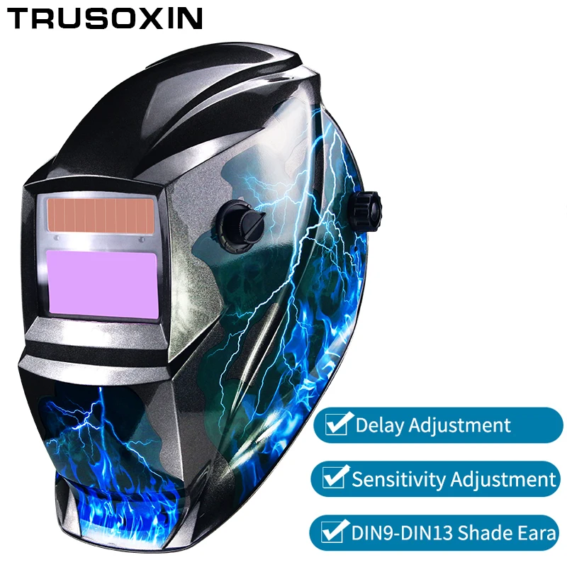 Сварочная маска TIG MIG MMA MAG KR KC с автоматическим затемнением на литиевой батарее
