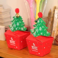 50pcsset paper carrier jar sugar box cute fashion baby kids xmas bags christmas tree