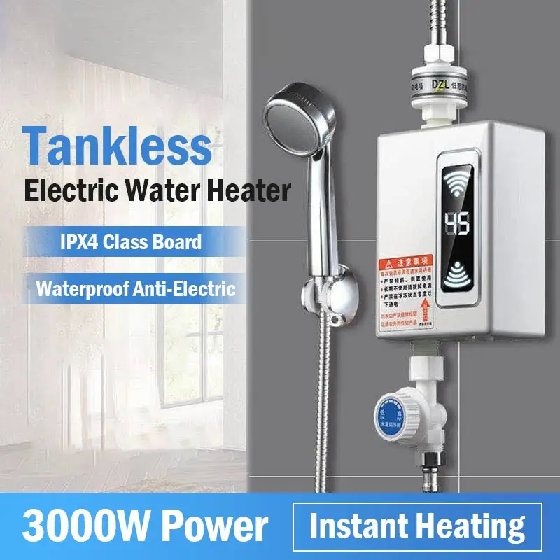 

Electric Water Heater Tankless Tap Household Hot Shower Constant Temperature Bath Rental Fast Heat Type Electric Water Heater