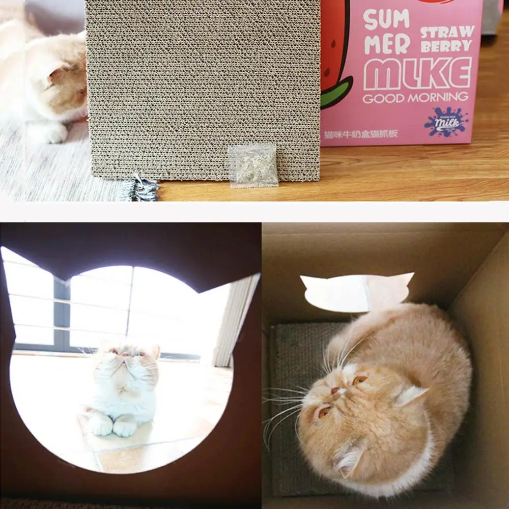 Домашнее животное Кошка Кровать Дом складной гофрированная Бумага Уютный