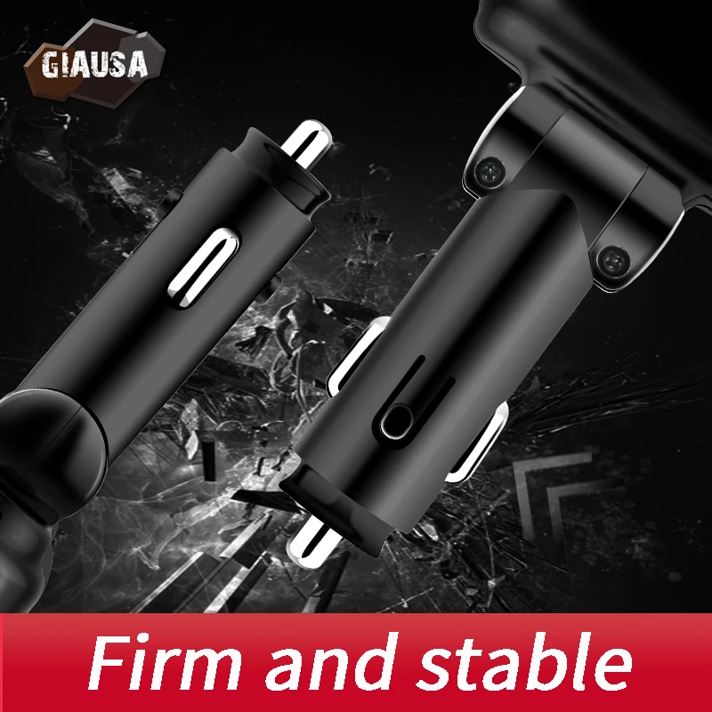 Разветвитель автомобильного прикуривателя GIAUSA для iPhone Samsung HUAWEI Xiaomi QC3.0 2 USB порта