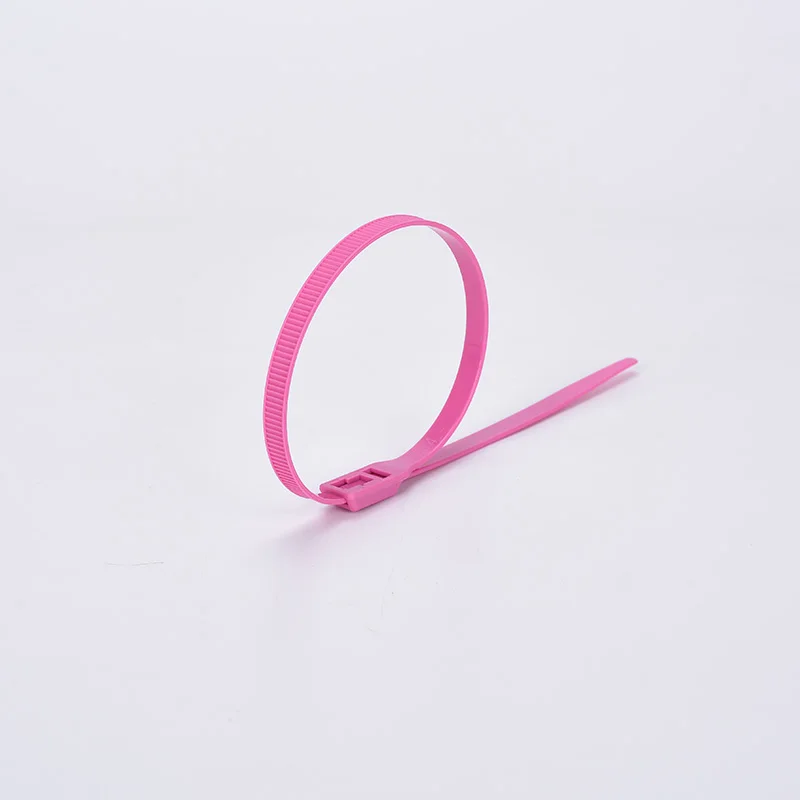 Rose red 100pcs Taoqibao нейлоновая галстук, 7X350 оболочка Специальный галстук, 100 за сумку, полный цвет - Цвет: Rose red 100pcs