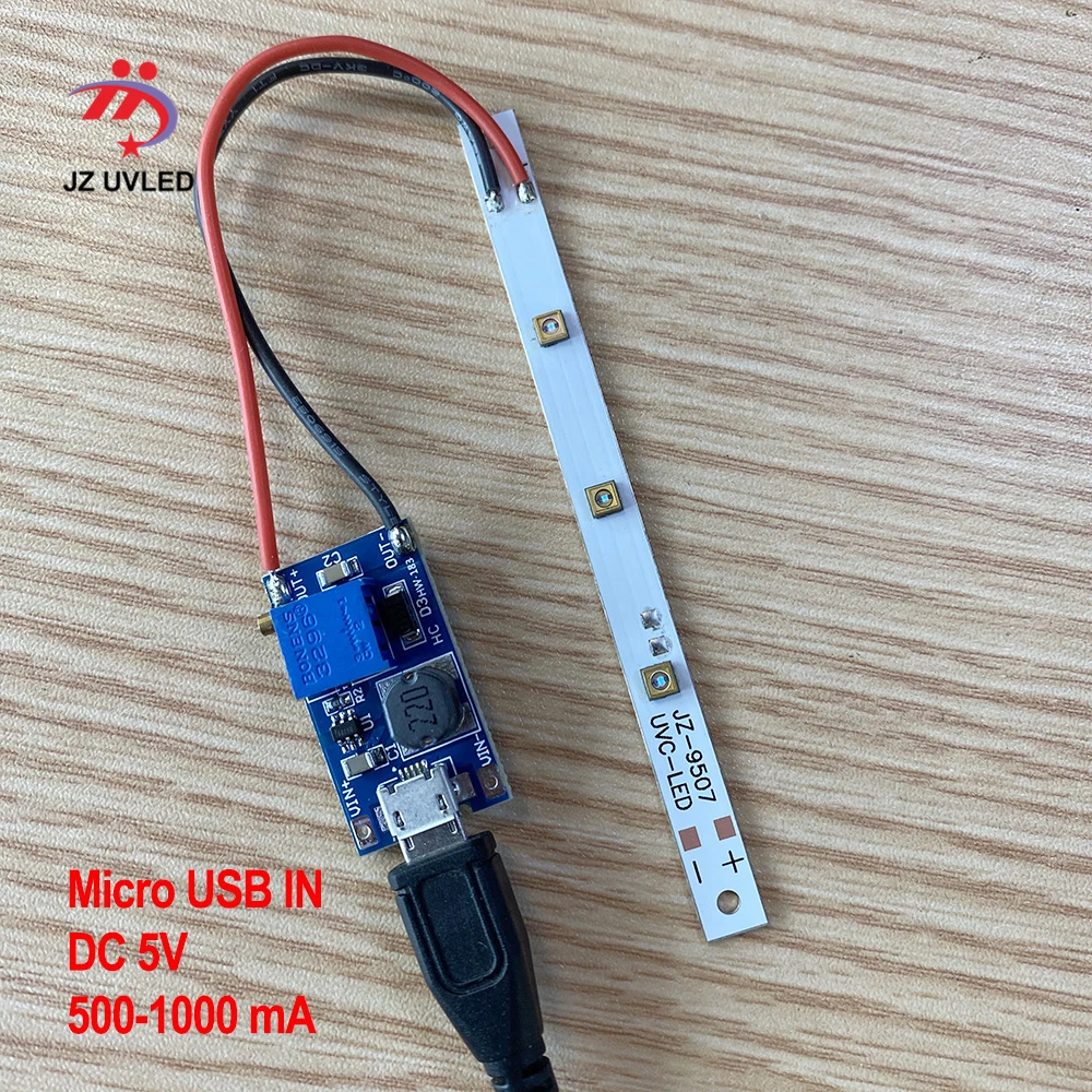 275NM UVC Светодиодный модуль для DIY мобильный телефон дезинфекция коробка маска