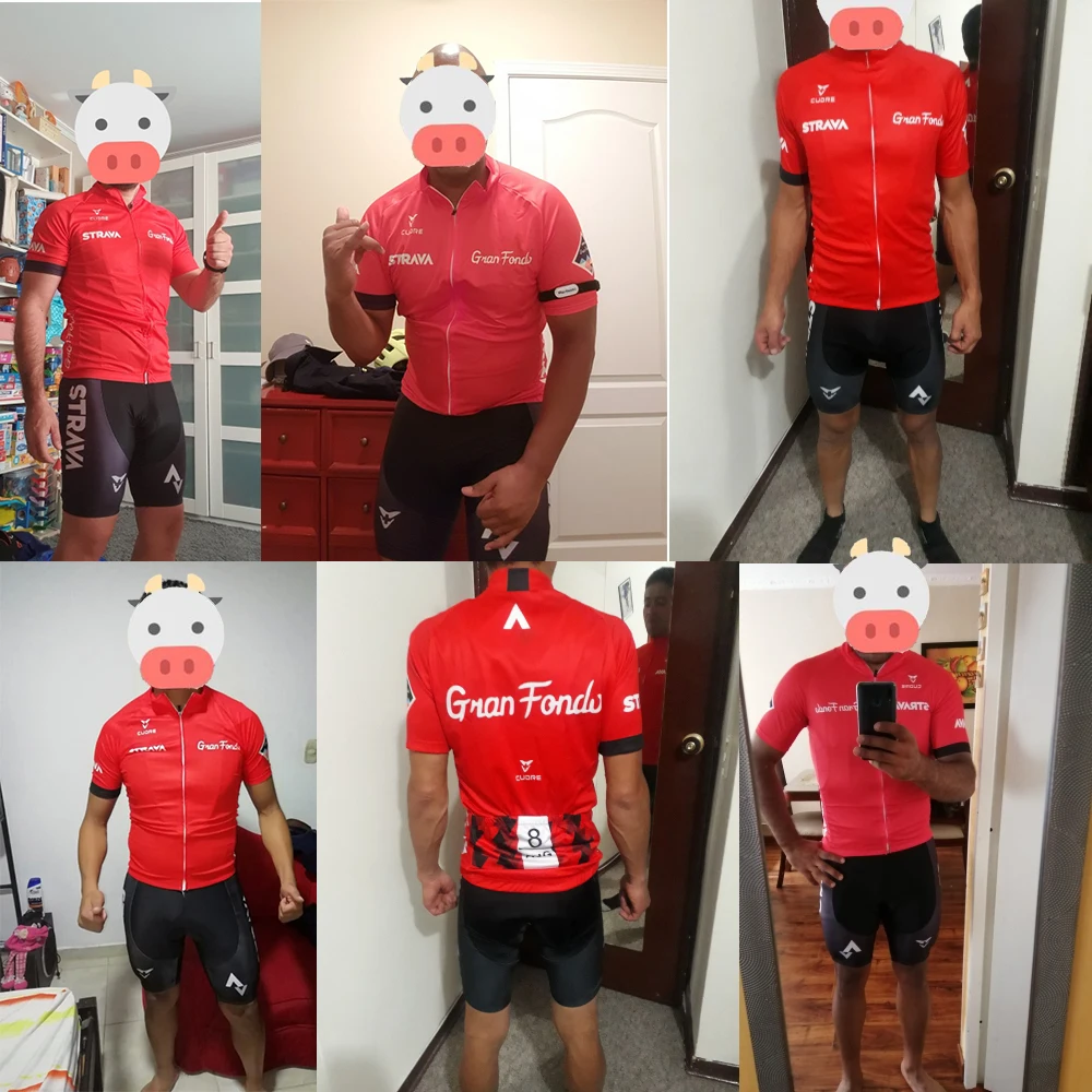 STRAVA красный набор Джерси для велоспорта roupa ciclismo ropa велосипедная одежда hombre дышащая ropa ciclismo велосипедная одежда комплект для велоспорта