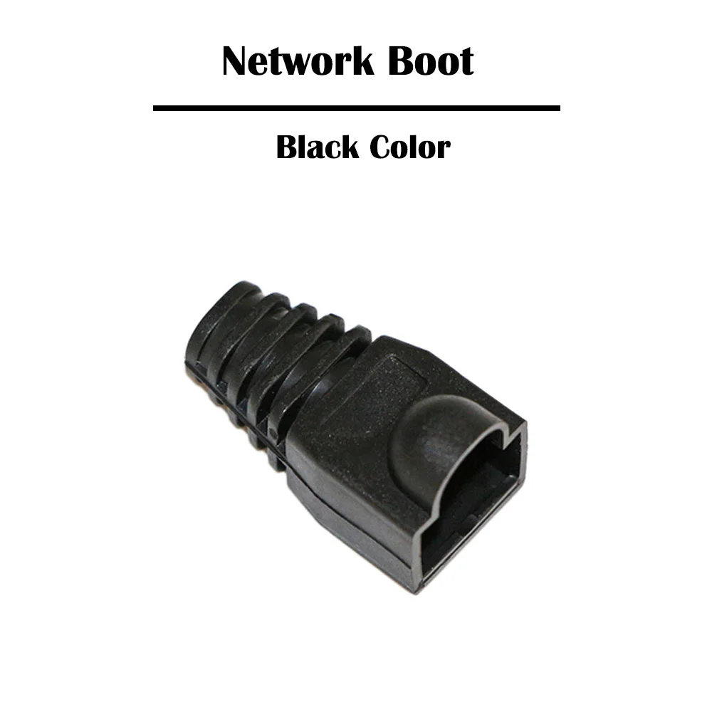 500 Pieces Black/Grey Color Network RJ 45 Boots Cat 5e 6 Cable Plug | Компьютеры и офис
