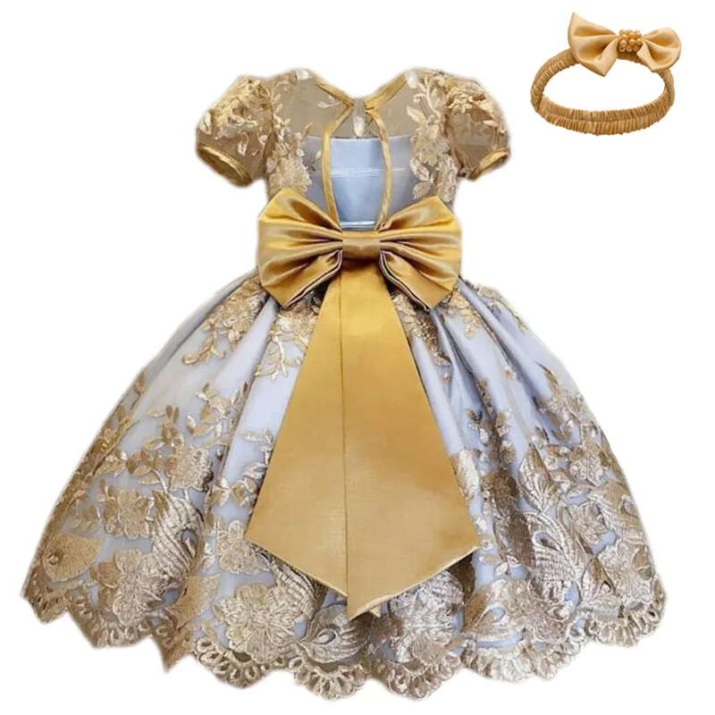 

Baby Girls Lace Dresses 1 2 Year Birthday Party Tutu Christening Gown Newborn Baptism Clothes Infant Christmas Princess Costume