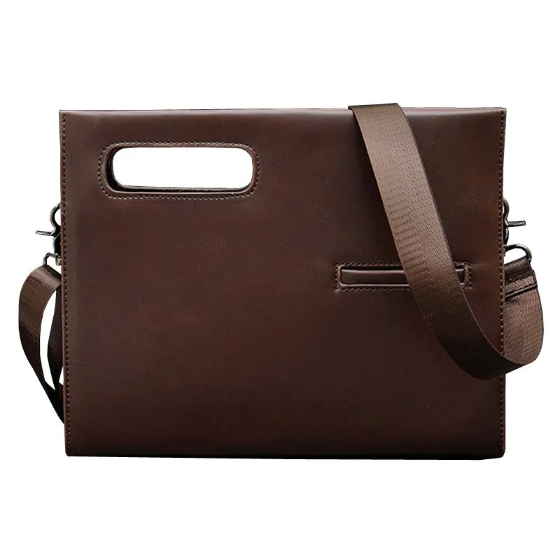 vintage mens handbag business office bags crazy horse leather new ipad mens messenger bag men shoulder bag bolsas male free global shipping