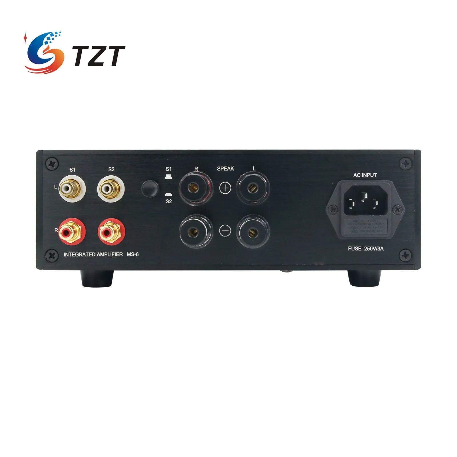 Усилитель мощности TZT MS-6 улучшенная версия Hi-Fi усилитель LM3886 100 Вт + встроенная