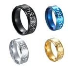 Коллекция 2021 года, модные кольца в виде надписи для мужчин и женщин, кольца на палец из нержавеющей стали, винтажный стильный амулет в стиле ретро и панк, крутые ювелирные изделия
