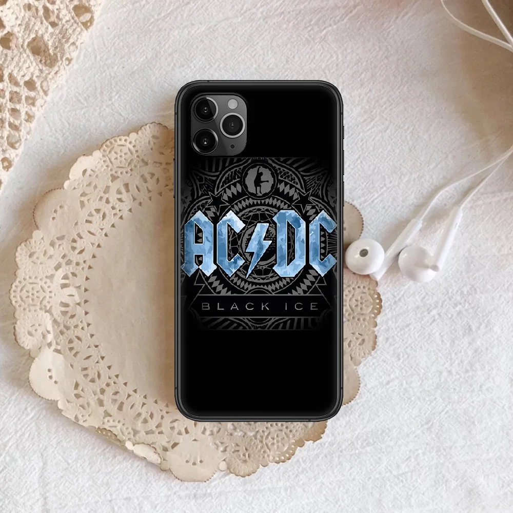 

rock popular AC DC band Phone Case Cover Hull For iphone 5 5s se 2020 6 6s 7 8 12 mini plus X XS XR 11 PRO MAX black Bumper Tpu