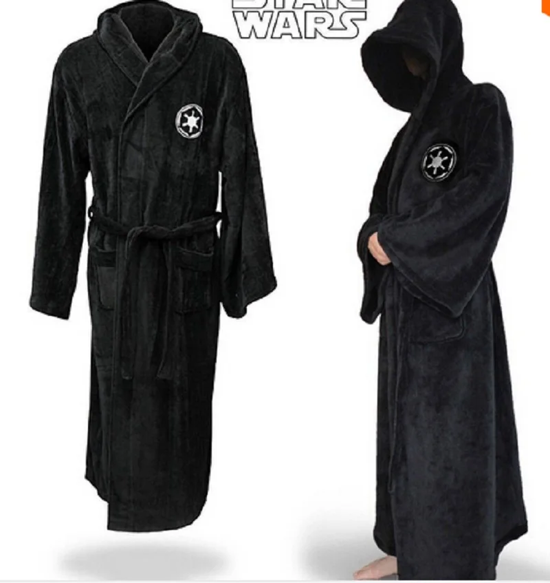 Халат для взрослых с капюшоном из кораллового флиса Дартом Вейдером и