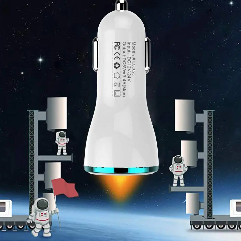 Мобильный телефон зарядное устройство быстрый USB автомобильный адаптер 3.4A 3