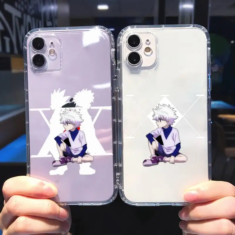 

Hunter HXH Anime Hunter X Phone Case For iphone 13 12 11 8 7 plus mini x xs xr pro max Transparent soft