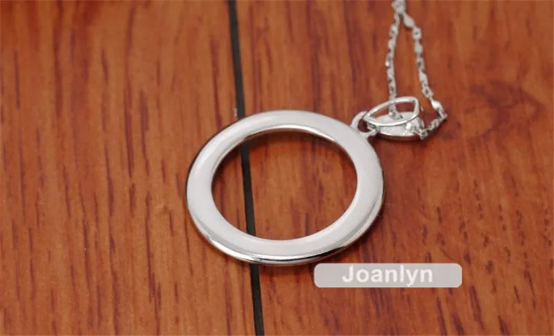 Joanlyn основа подвески для 20x20 мм круглые кабошоны покрытые белым золотом 925 Серебряный кулон пустой DZ069