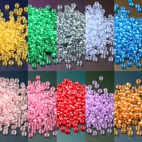 120pcsbag 4mm 60 mgb transparent glass seedbeads uniform round spacer beads for charm diy jewelry making women sewing material