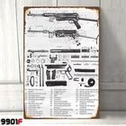 Пособия по немецкому языку MP-4038 Запчасти диаграммы-металлическая жестяная вывеска Металлический Знак Домашний гараж Берлога пивной бар настенный Декор постер на стену (20 см x 30 см)