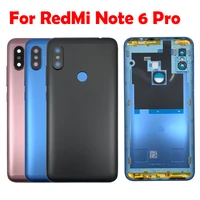 battery back cover for xiaomi redmi note 4x 5 6 note5 note6 pro back battery door rear housing cover with volume side button key