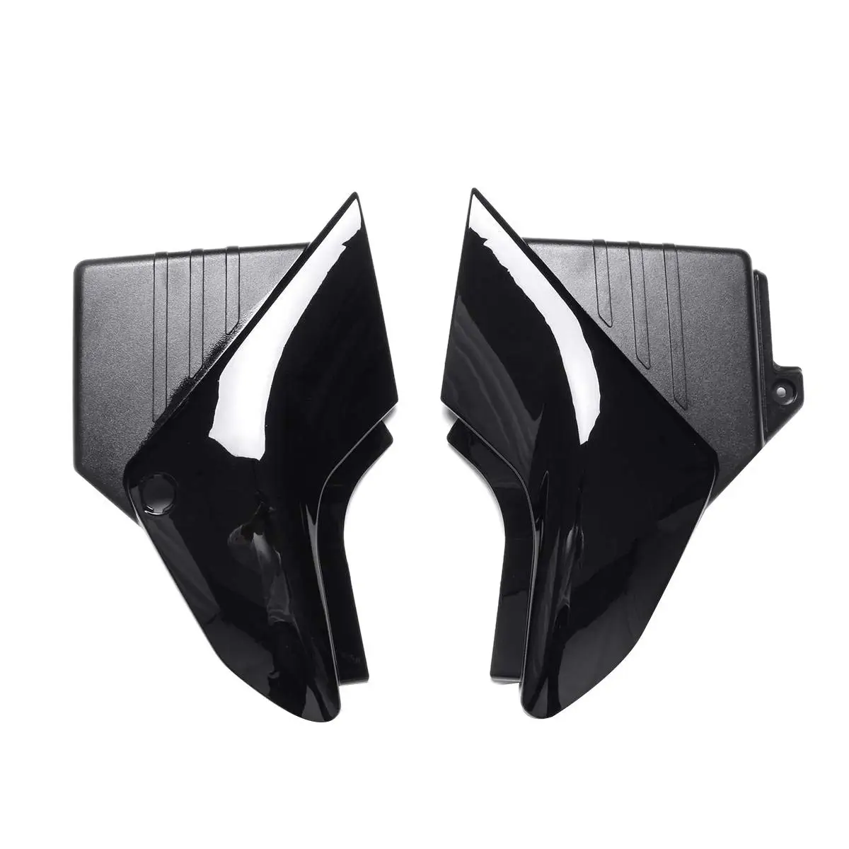 Мотоцикл 1 пара черная боковая панель крышка батареи Пластиковый мотоцикл левая