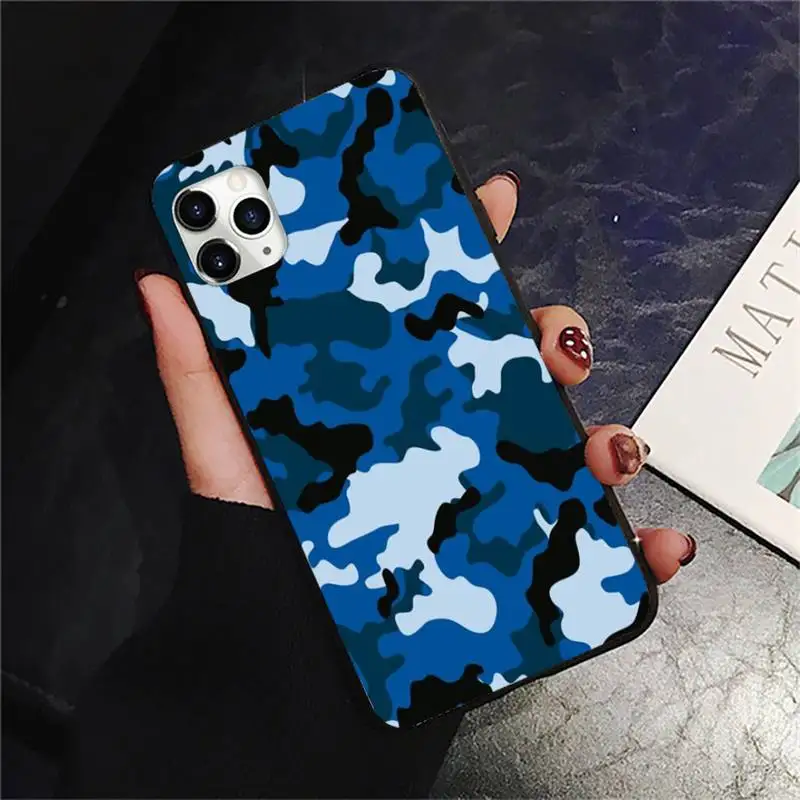 

Camouflage military pattern army Phone Case for iPhone 11 12 pro XS MAX 8 7 6 6S Plus X 5S SE 2020 XR mini