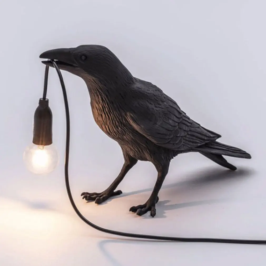 

Auspicious Bird Shaped Table Lamp Home Decorative LED Lighting Personality Creative Bedroom Table Lamp