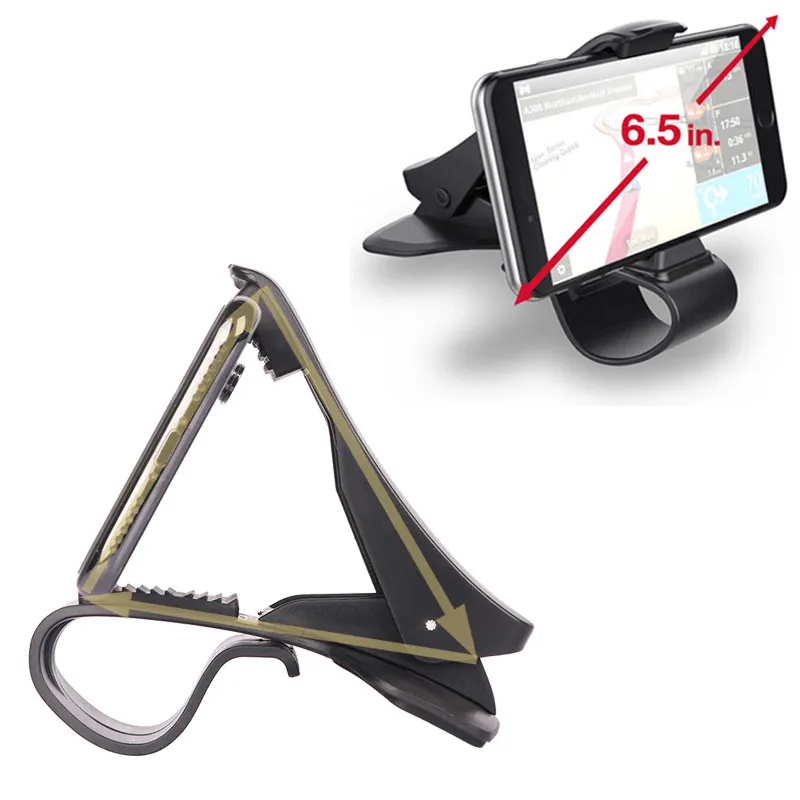 universal phone holder hud dashboard mount phone holder in car stand bracket support smartphone voiture auto telephone clip gps free global shipping