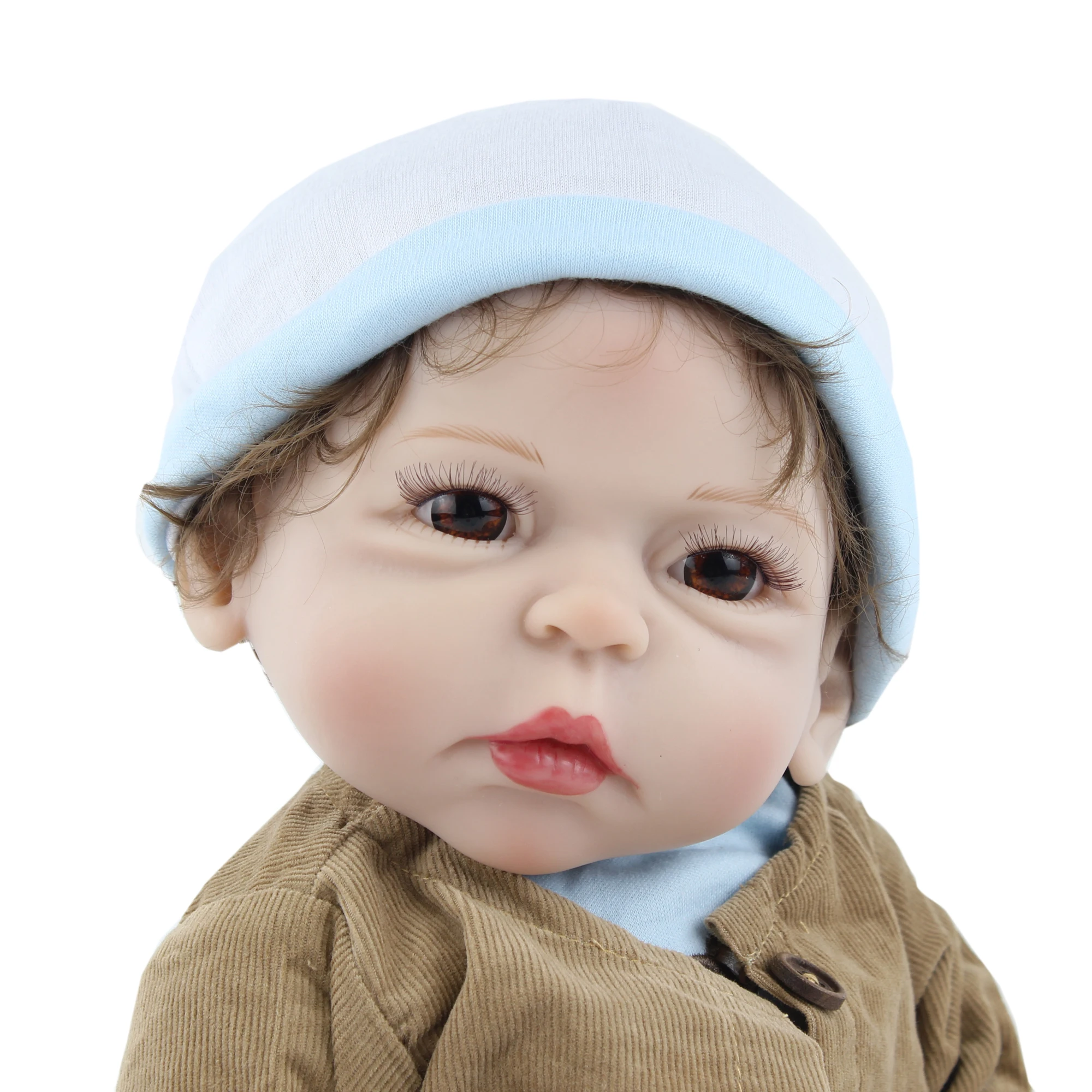 Кукла BZDOLL силиконовая новорожденная 19 дюймов кукла мальчик подходит для