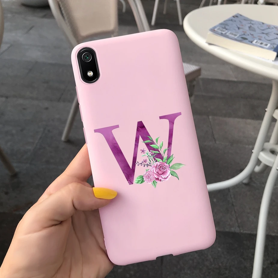 Милый чехол с надписью для Xiaomi Redmi 7A мягкие силиконовые чехлы телефонов 7 A задняя