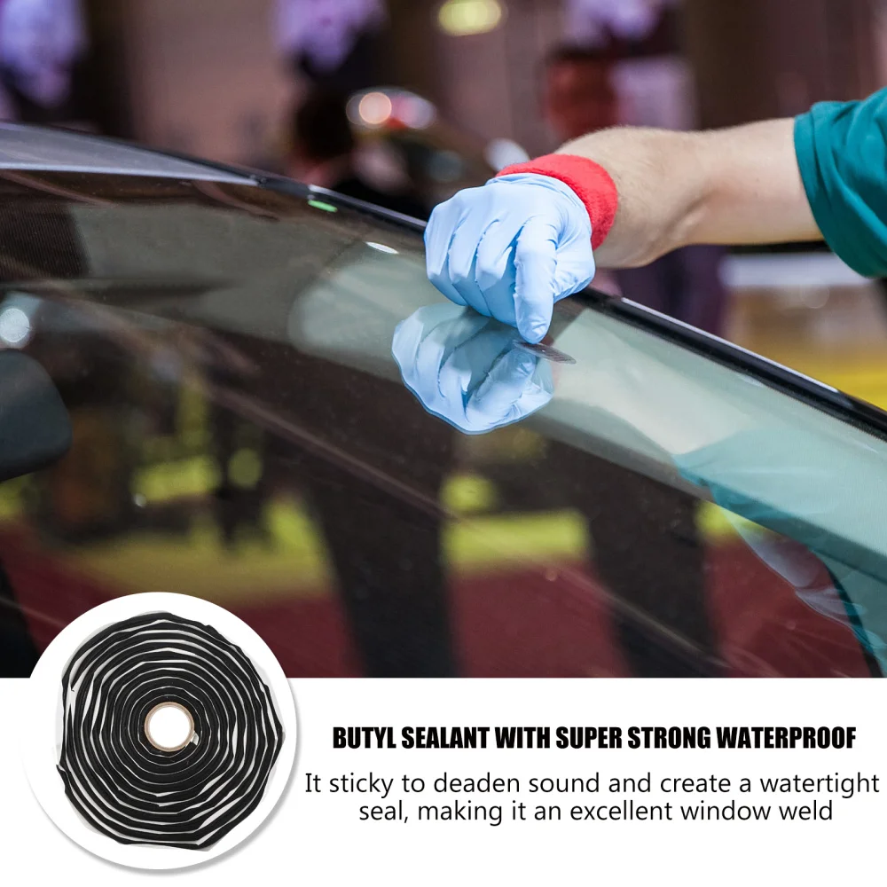 

2Pcs Car Sealant Tape Sealants Butyl Rubber Tape Multi-purpose Butyl Strips