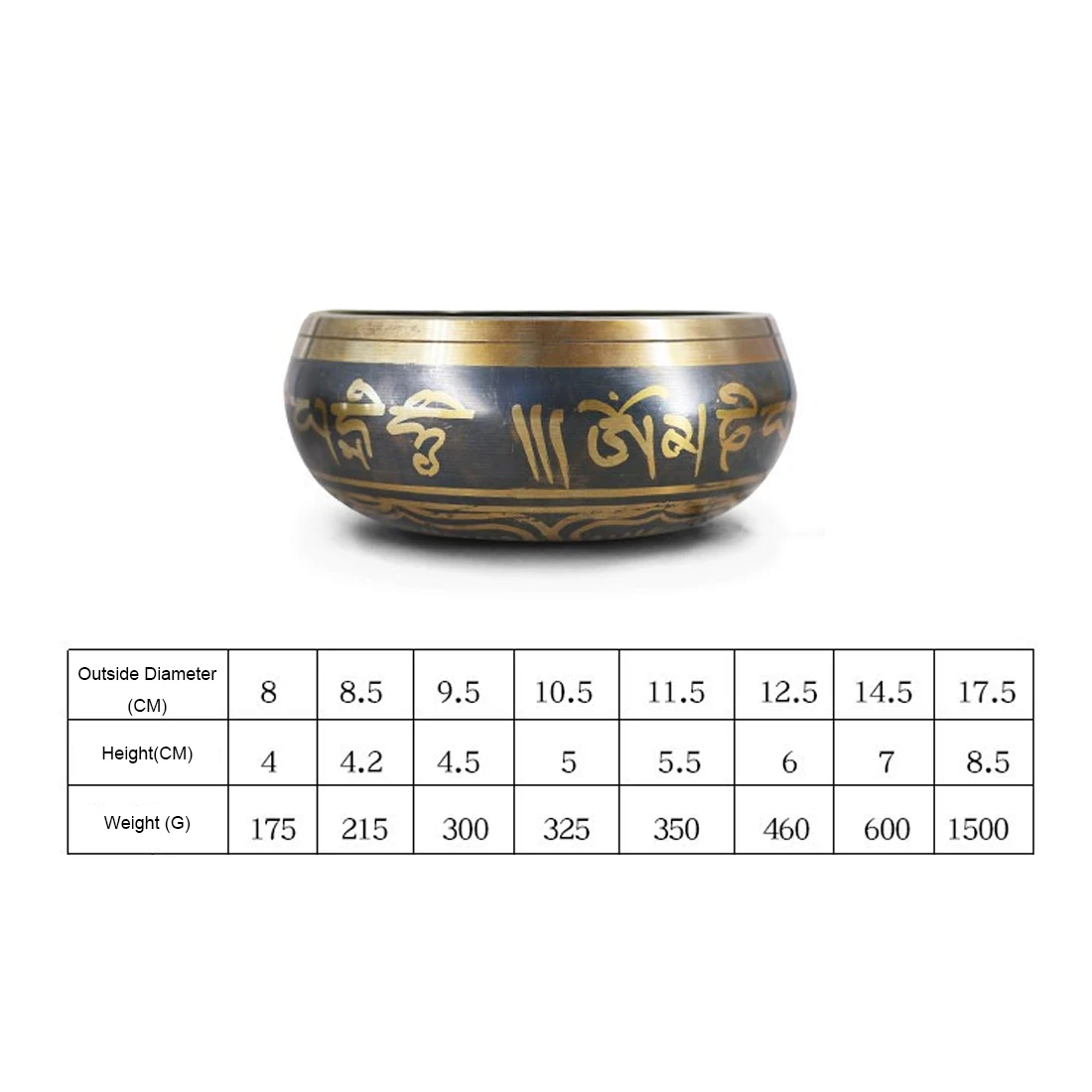 

Religious home decoration 7 sizes of Buddhist Feng Shui handmade bowl Nepal Tibetan Buddhist bowl Himalayan Buddhist supplies