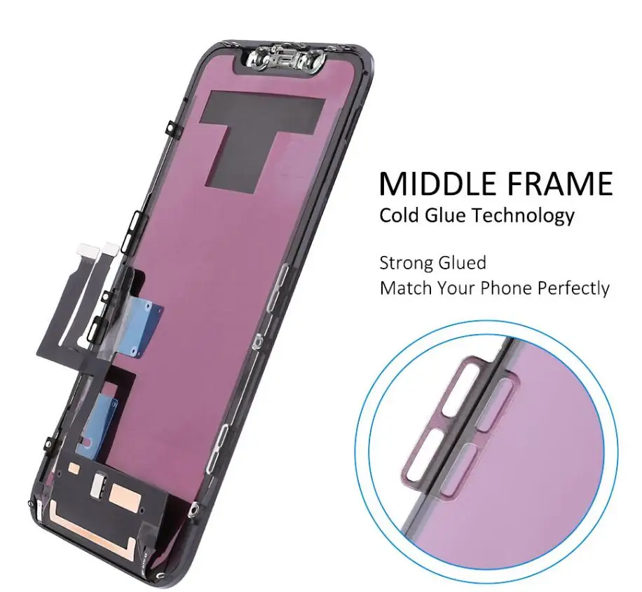 

i Phone display TFT original For iPhoneXR display3D Touch Screen Replacement For iPhoneXR No Dead Pixel+Tempered Glass+Tools+TPU