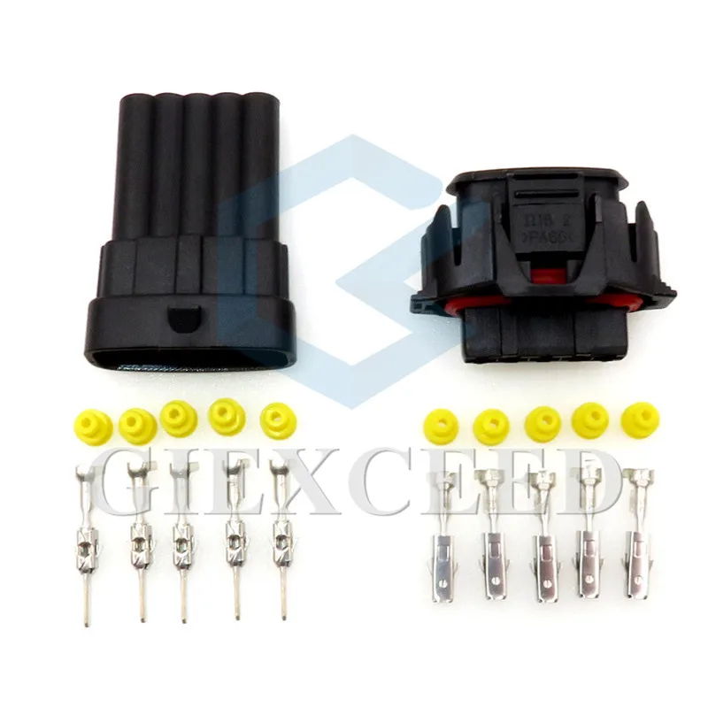 2 Sets 5 Pin 1928403738 Automotive MAF BSK Oxygen Sensor Plug Common Rail Injector Crankshaft Position Socket For Bosch | Автомобили и