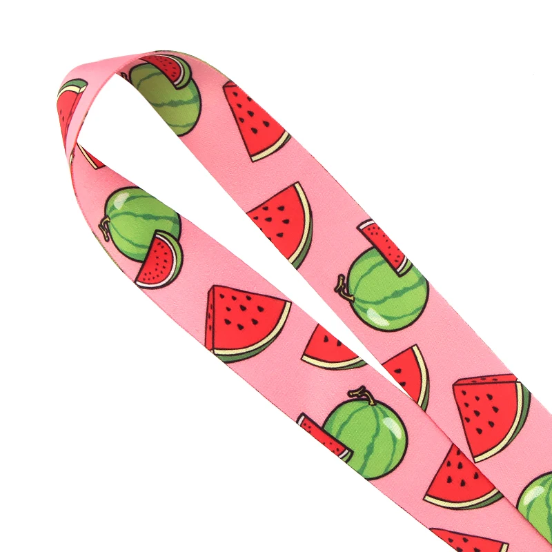 

K840 Fruit Watermelon Keychain Lanyards Badge Id Holder ID Card Pass Mobile Phone USB Neck Straps Badge Holder Key Strap