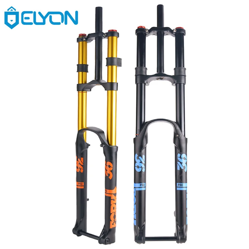 

ELYON MTB Suspension Air Fork Double Shoulder Bicycle Fork 27.5 29 Inch 160mm Travel MTB Bike Fork Damping Rebound 15*110mm Axle