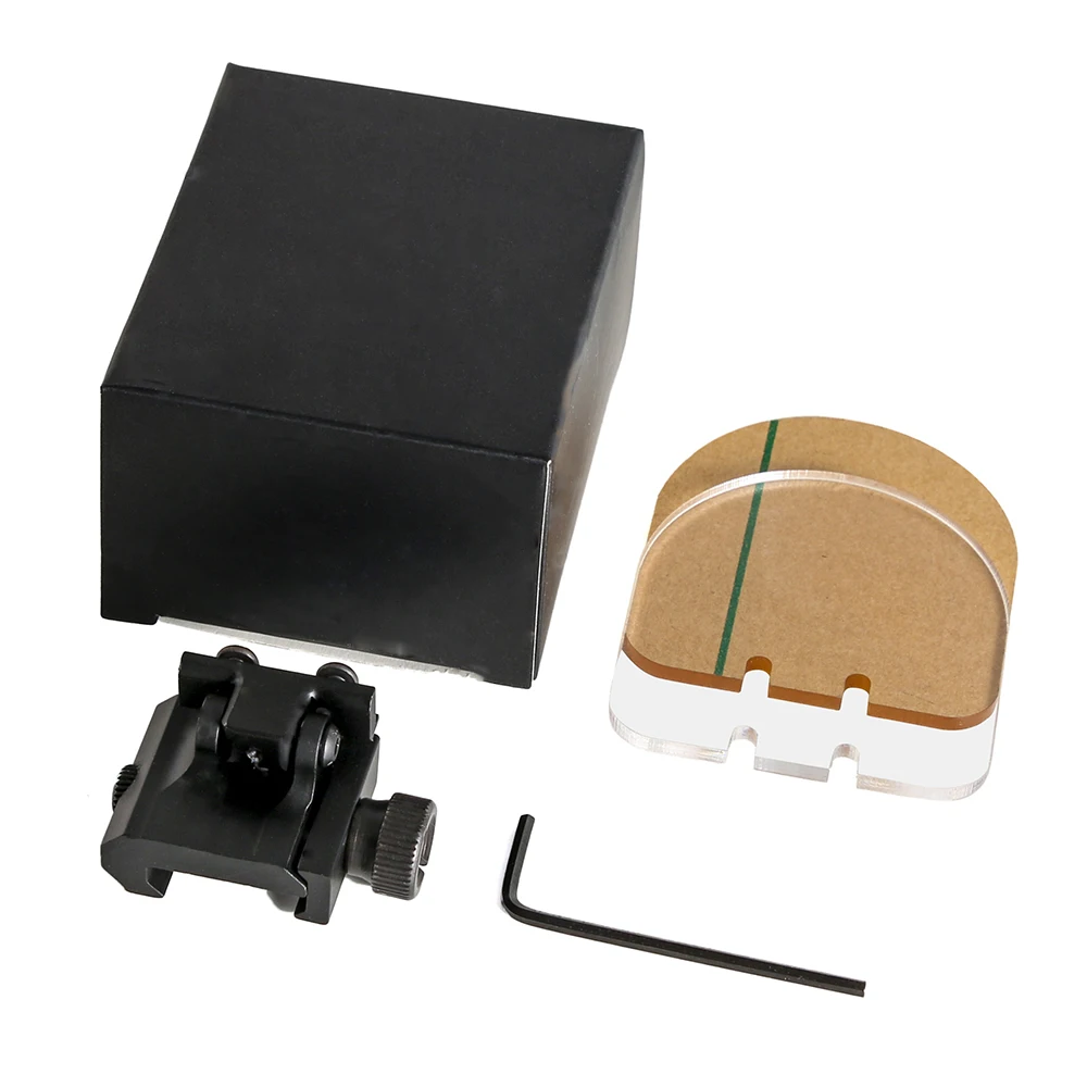 Прицел прозрачный пуленепробиваемая линза протектор Красный Зеленая точка