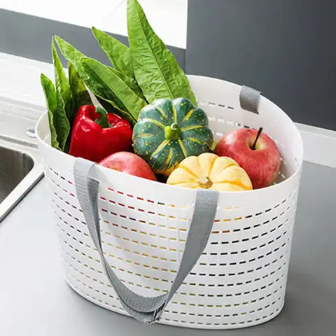 Многофункциональная сумка для покупок портативная маленькая корзина для ванной Бытовая пластиковая фотосумка