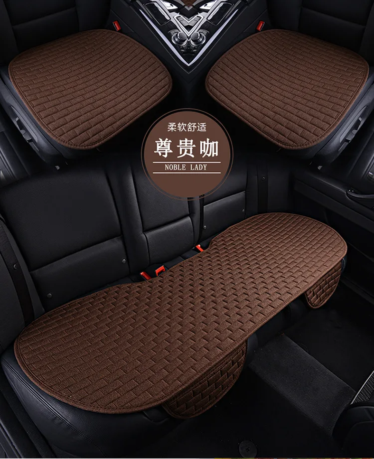 

Car Seat Cushion Sets Car Interior Accessories Viscose Car Seat Linen General Car Seat Cover for Four Seasons