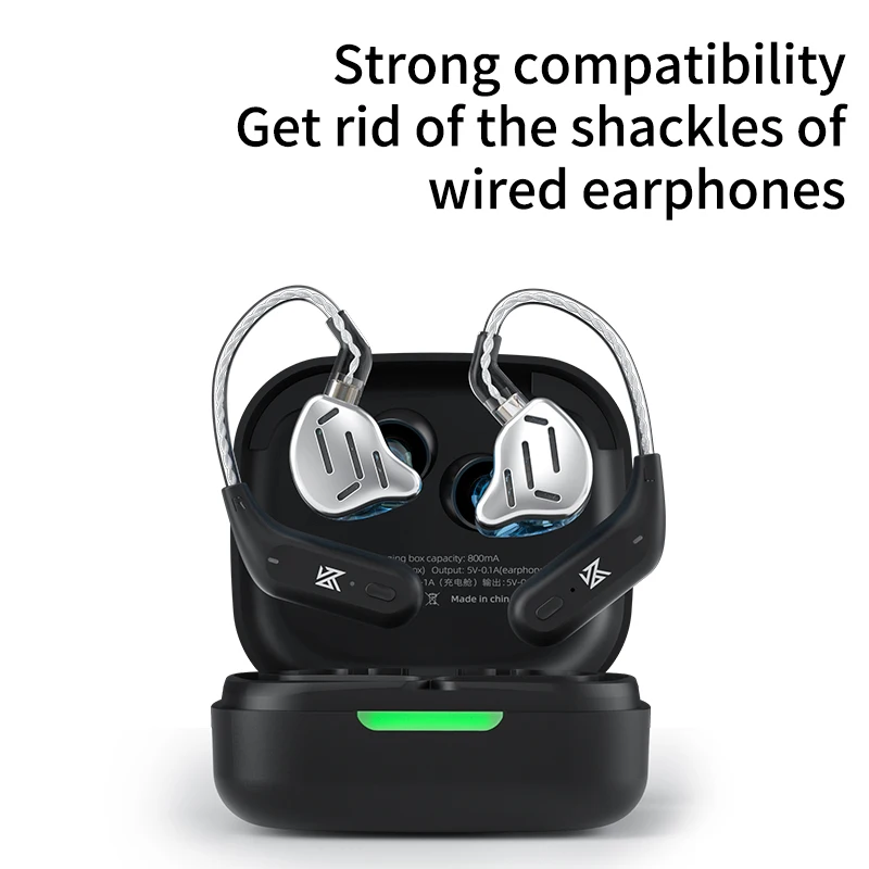 KZ AZ09 HD Bluetooth 5.2 беспроводные наушники с ушным крючком для наушников зарядным