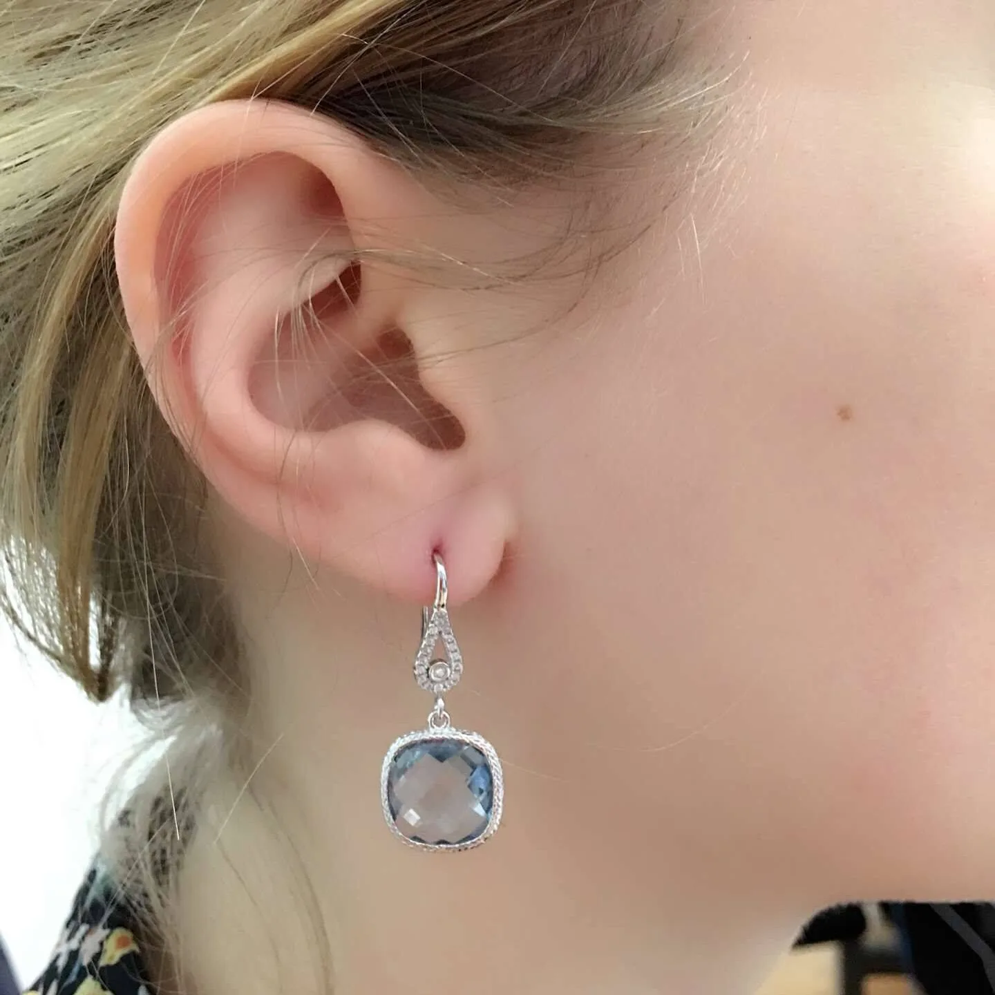 GemStoneKing винтажные 925 пробы серебряные серьги для женщин 11 00 Ctw подушечка из