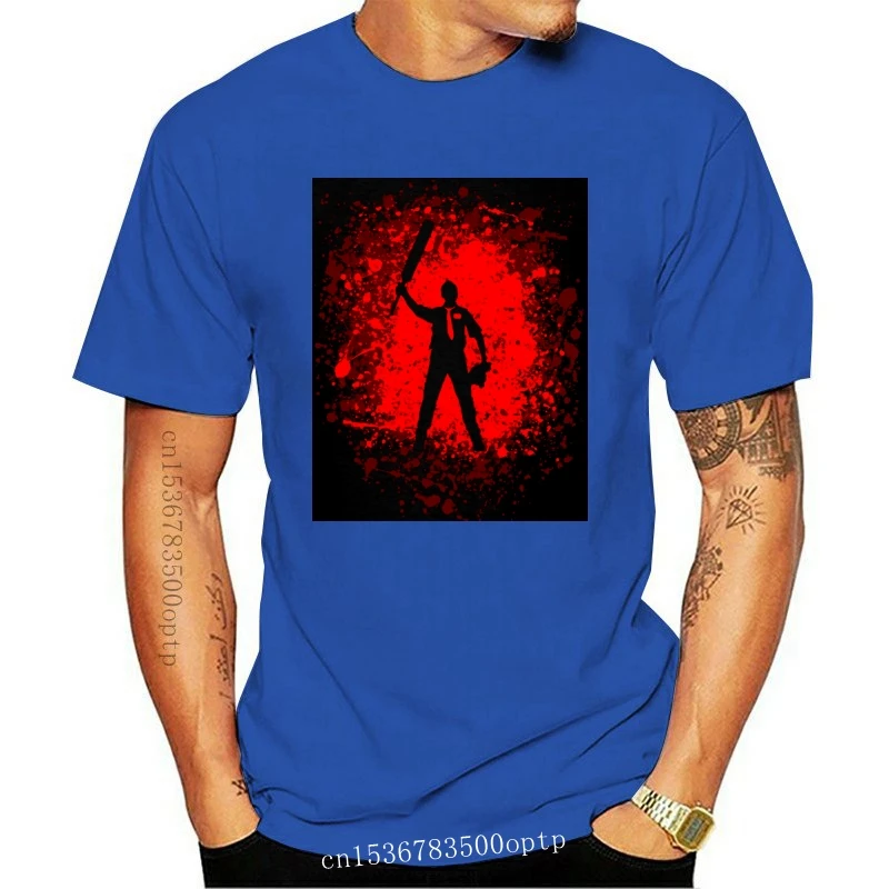 

Новые черные футболки, дизайнерские мужские крутые футболки Шон кровавый зомби Хантер, забавные повседневные мужские топы большого размер...