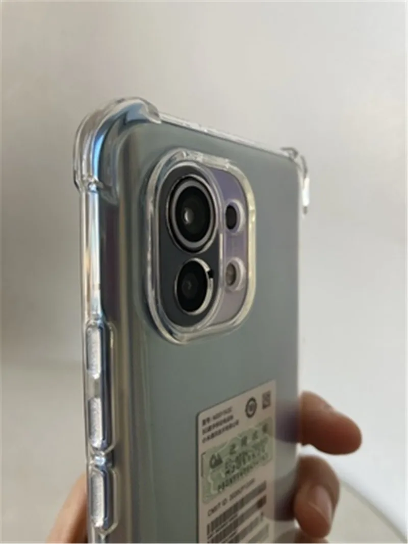 Funda/Coque/Capa For Xiaomi 12T Pro Cover Xiaomi Mi 11 Lite 5G Case,Transparent Case + Hydrogel film Xiomi Mi11 Lite xiaomi 11T 12 X Pro Bumper Anti-Shock Cover On Xiaomi Mi 11 Lite 11i Silicone Case Mi 12 Pro