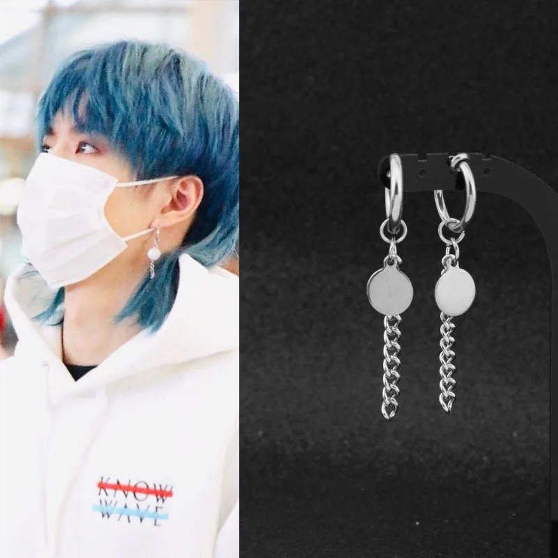 Оригинальные уникальные мужские сережки из нержавеющей стали ювелирные изделия